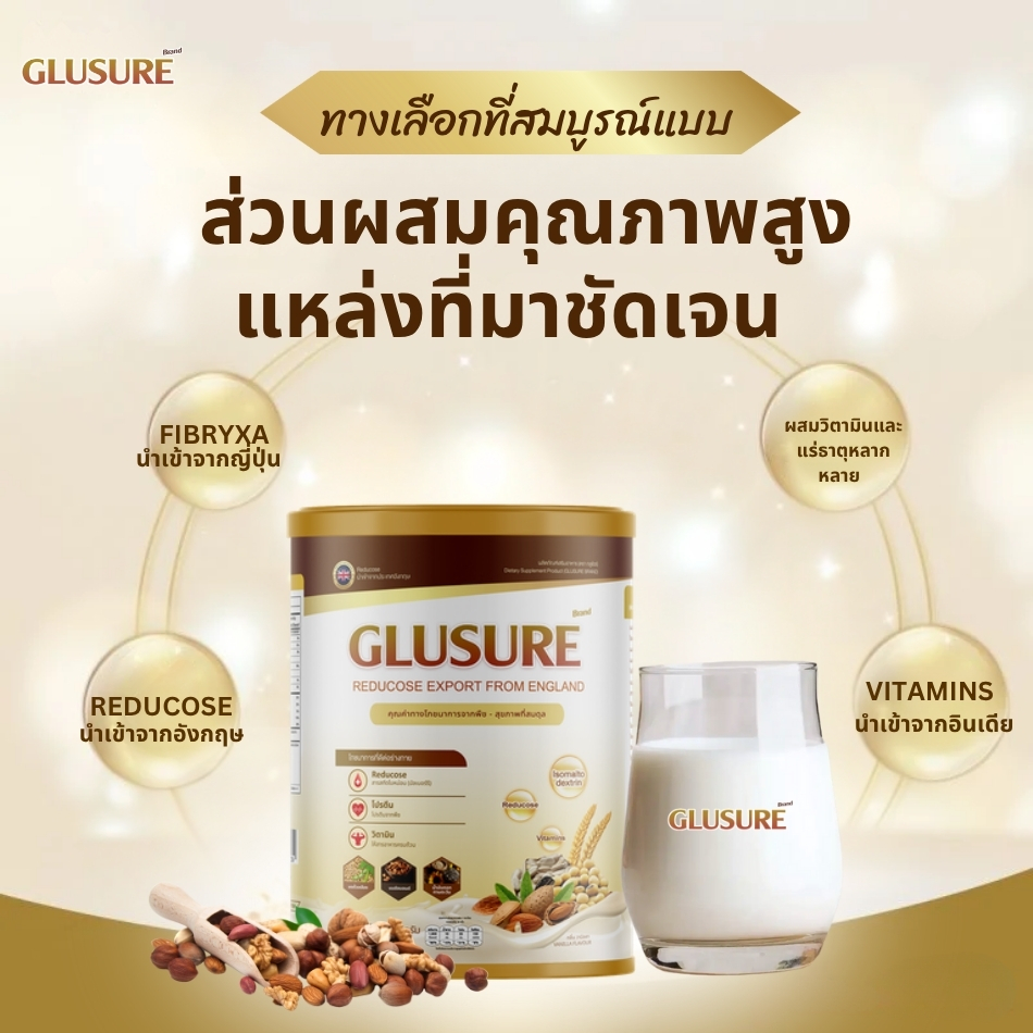 วัตถุดิบ GLUSURE มีแหล่งกำเนิดที่ชัดเจน
